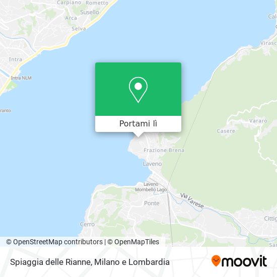 Mappa Spiaggia delle Rianne