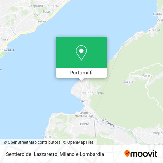 Mappa Sentiero del Lazzaretto