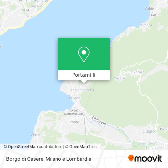 Mappa Borgo di Casere