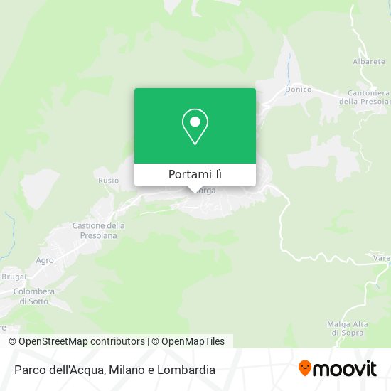 Mappa Parco dell'Acqua