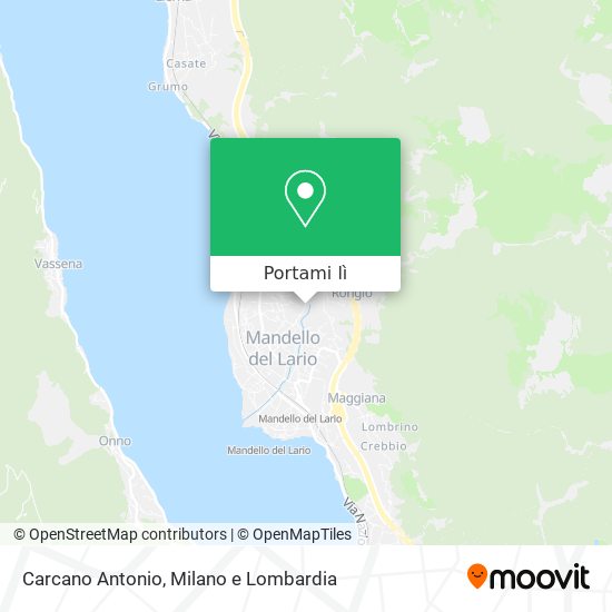 Mappa Carcano Antonio