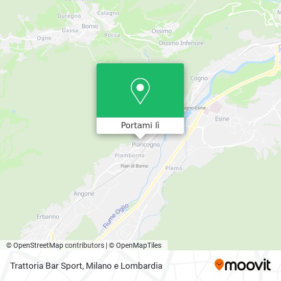 Mappa Trattoria Bar Sport