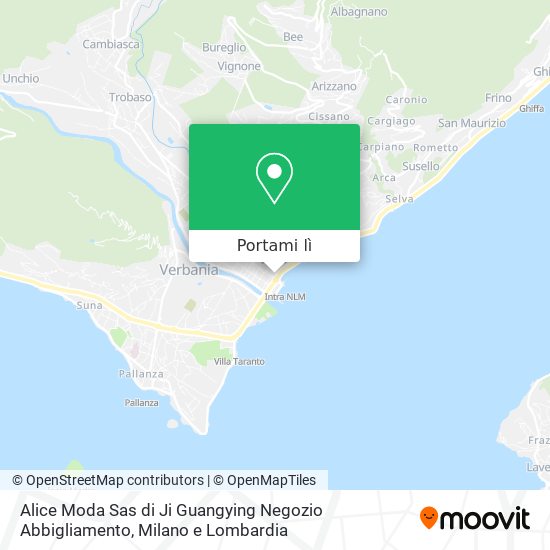 Mappa Alice Moda Sas di Ji Guangying Negozio Abbigliamento