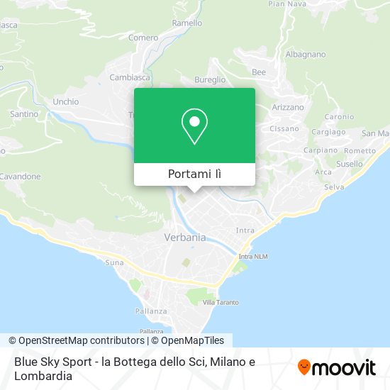 Mappa Blue Sky Sport - la Bottega dello Sci