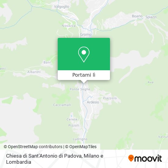 Mappa Chiesa di Sant'Antonio di Padova