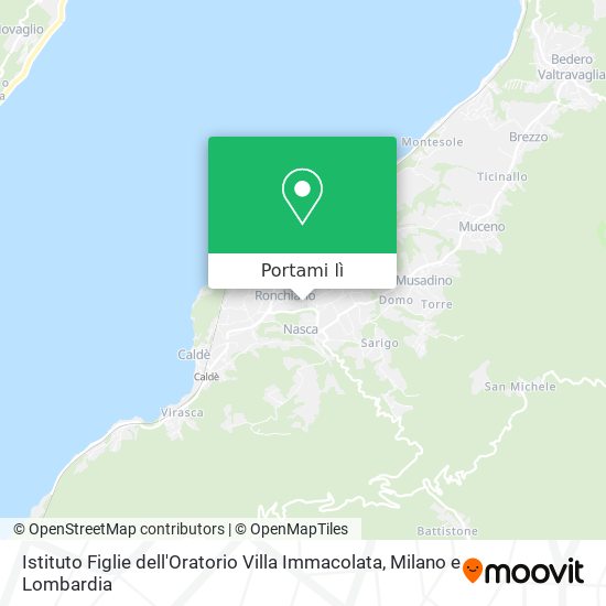 Mappa Istituto Figlie dell'Oratorio Villa Immacolata