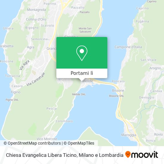 Mappa Chiesa Evangelica Libera Ticino