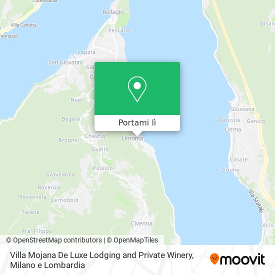 Mappa Villa Mojana De Luxe Lodging and Private Winery