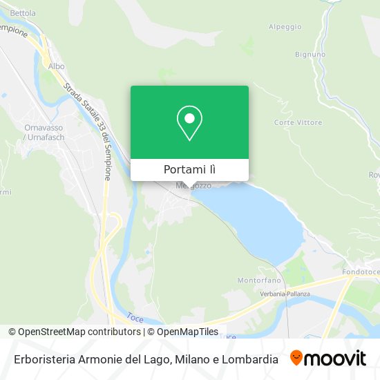 Mappa Erboristeria Armonie del Lago