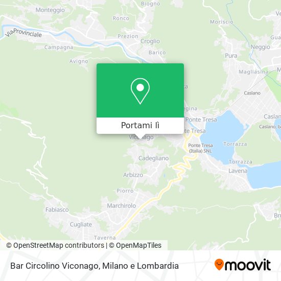 Mappa Bar Circolino Viconago