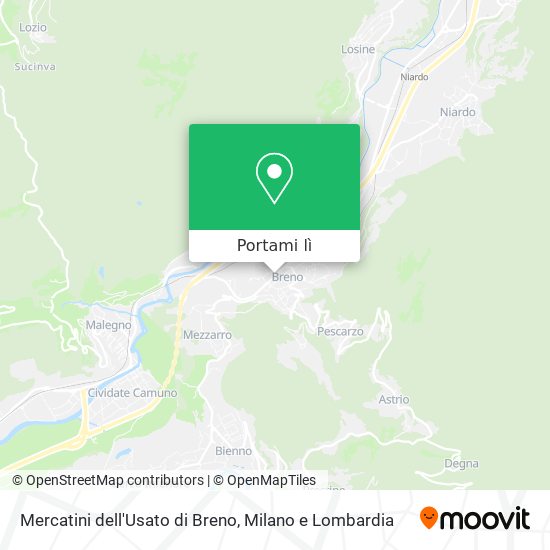 Mappa Mercatini dell'Usato di Breno