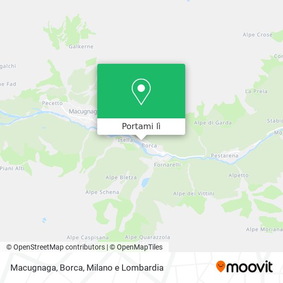 Mappa Macugnaga, Borca