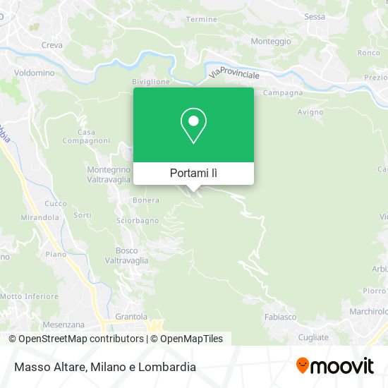 Mappa Masso Altare