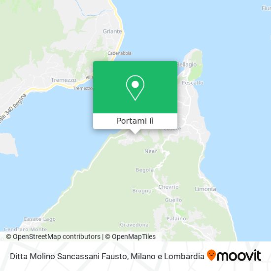 Mappa Ditta Molino Sancassani Fausto