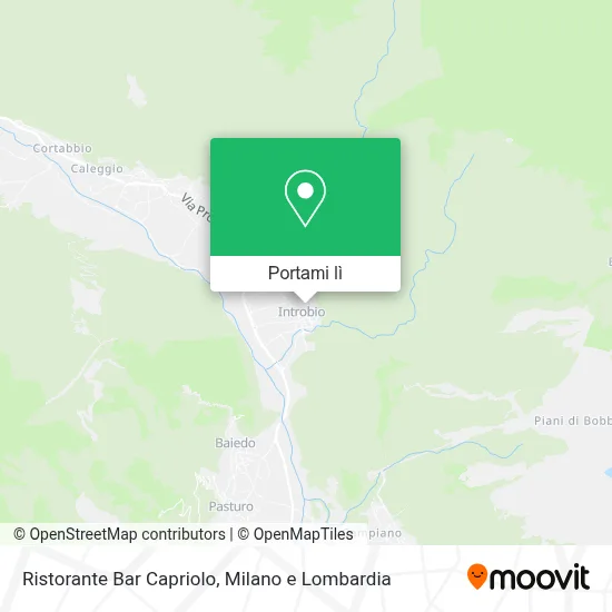 Mappa Ristorante Bar Capriolo