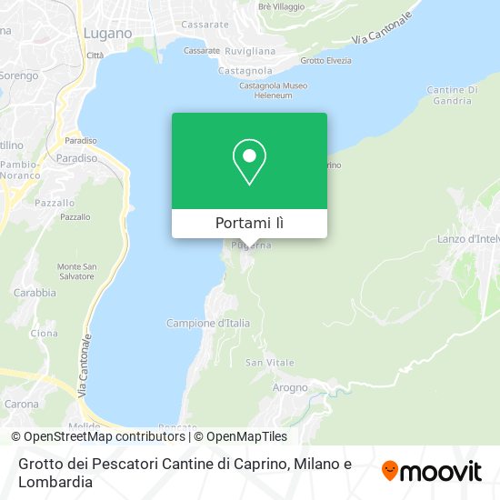 Mappa Grotto dei Pescatori Cantine di Caprino