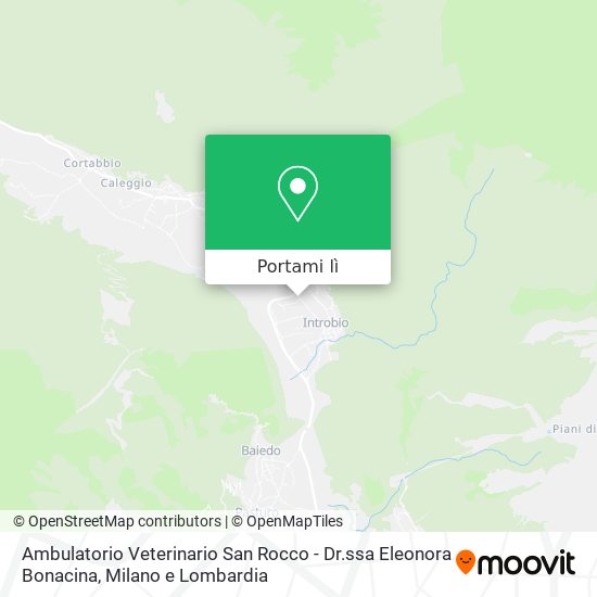 Mappa Ambulatorio Veterinario San Rocco - Dr.ssa Eleonora Bonacina