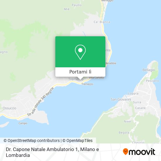 Mappa Dr. Capone Natale Ambulatorio 1