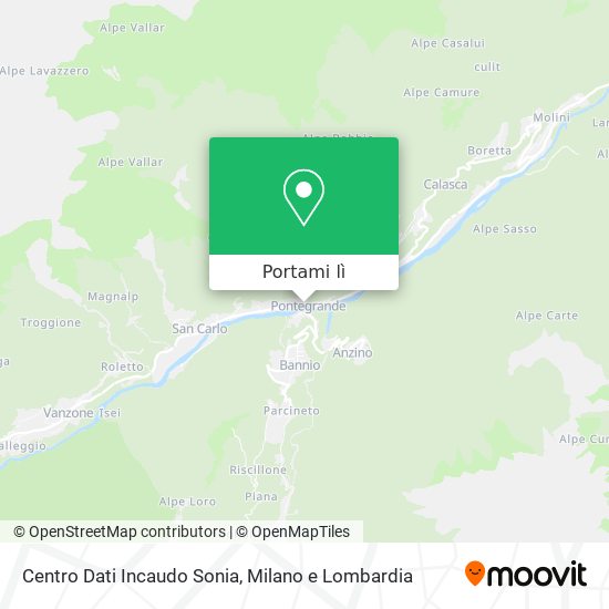 Mappa Centro Dati Incaudo Sonia