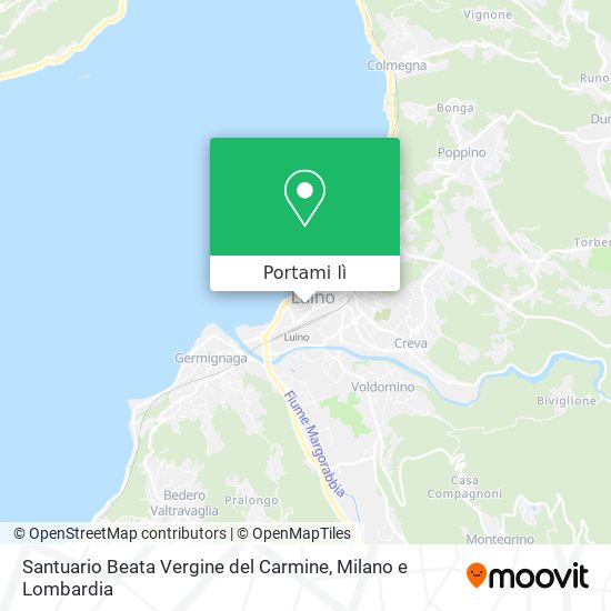 Mappa Santuario Beata Vergine del Carmine