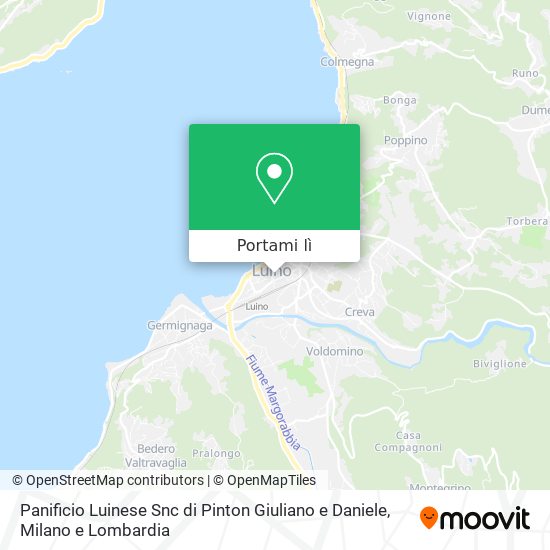 Mappa Panificio Luinese Snc di Pinton Giuliano e Daniele