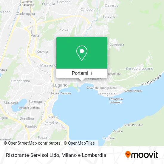 Mappa Ristorante-Servisol Lido