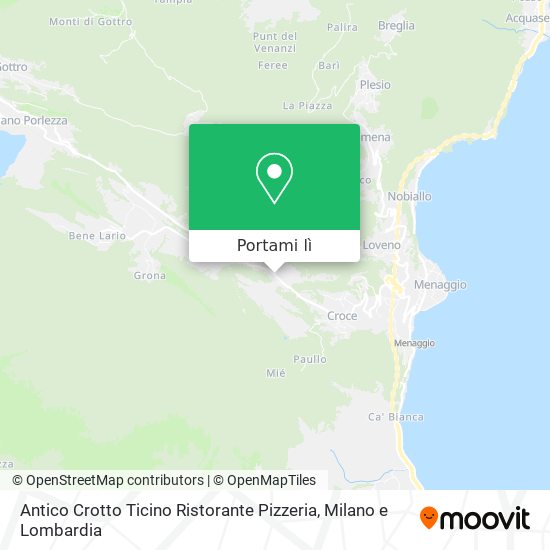 Mappa Antico Crotto Ticino Ristorante Pizzeria