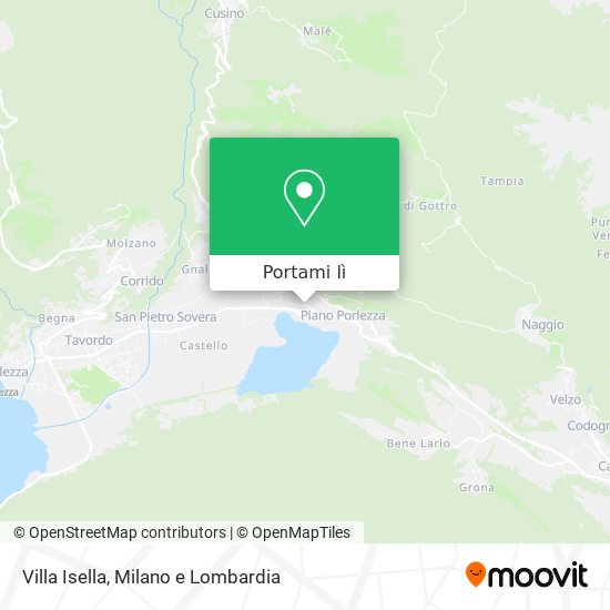 Mappa Villa Isella