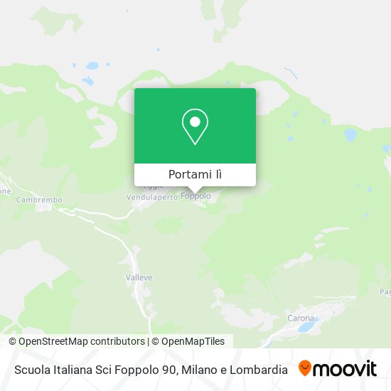 Mappa Scuola Italiana Sci Foppolo 90
