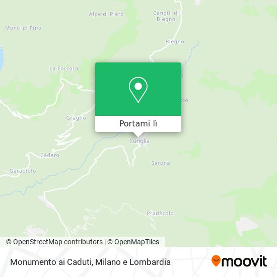 Mappa Monumento ai Caduti