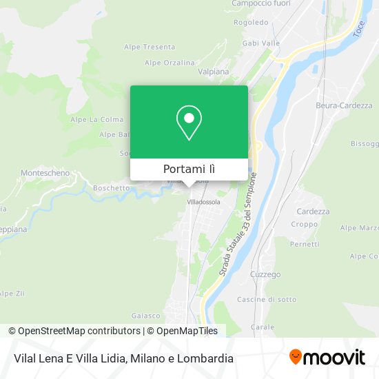 Mappa Vilal Lena E Villa Lidia