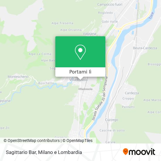Mappa Sagittario Bar