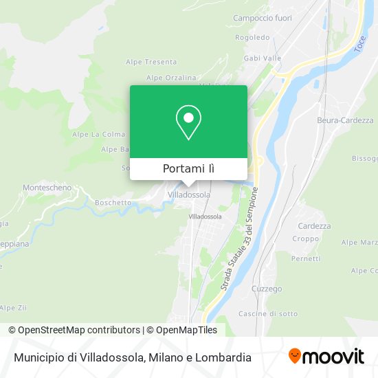 Mappa Municipio di Villadossola