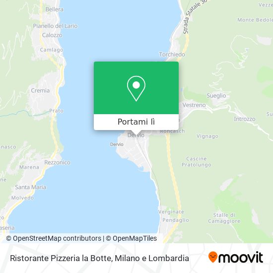 Mappa Ristorante Pizzeria la Botte