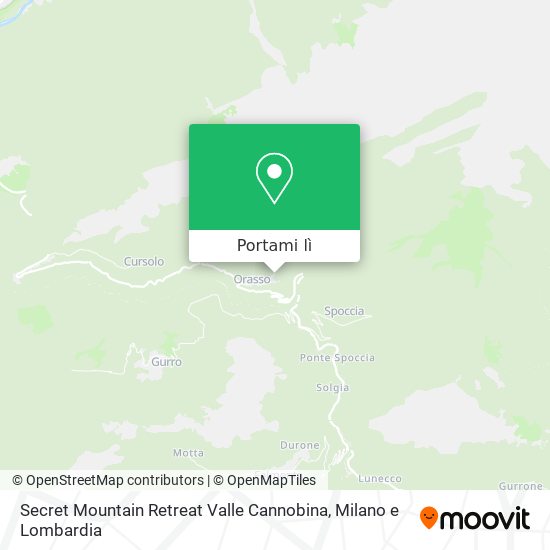 Mappa Secret Mountain Retreat Valle Cannobina