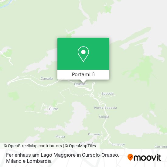 Mappa Ferienhaus am Lago Maggiore in Cursolo-Orasso