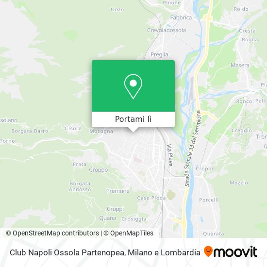 Mappa Club Napoli Ossola Partenopea