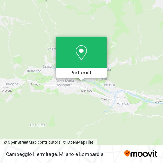Mappa Campeggio Hermitage
