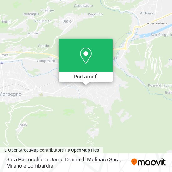Mappa Sara Parrucchiera Uomo Donna di Molinaro Sara