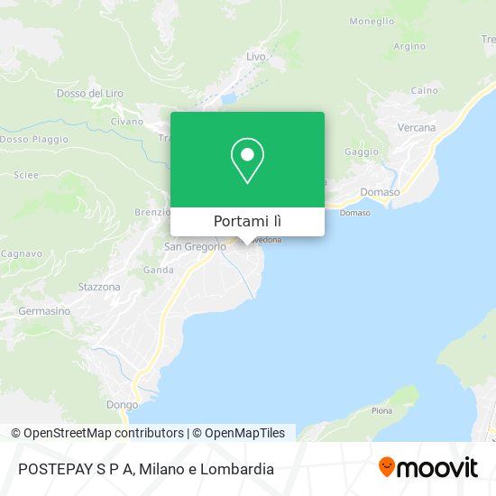 Mappa POSTEPAY S P A