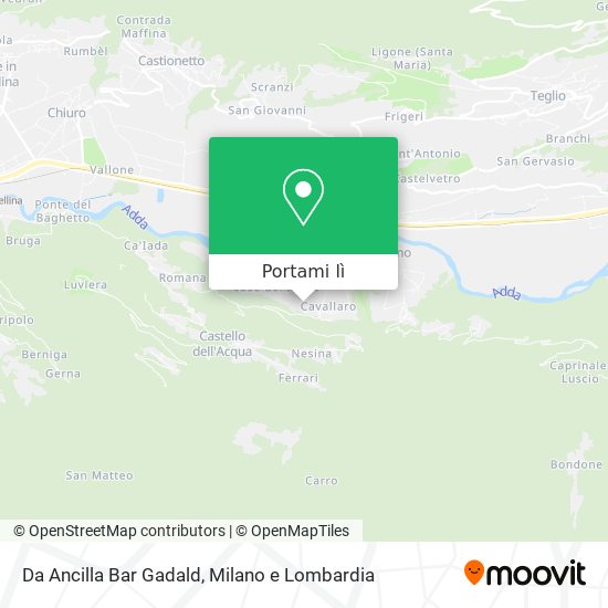 Mappa Da Ancilla Bar Gadald