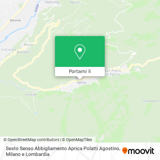Mappa Sesto Senso Abbigliamento Aprica Polatti Agostino
