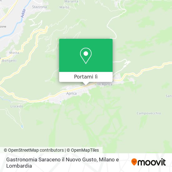 Mappa Gastronomia Saraceno il Nuovo Gusto