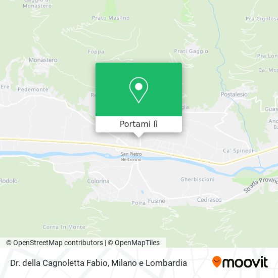Mappa Dr. della Cagnoletta Fabio