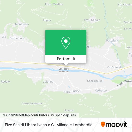 Mappa Five Sas di Libera Ivano e C.