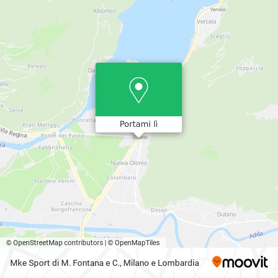 Mappa Mke Sport di M. Fontana e C.