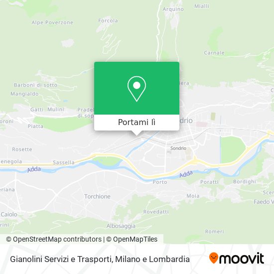 Mappa Gianolini Servizi e Trasporti