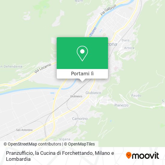 Mappa Pranzufficio, la Cucina di Forchettando