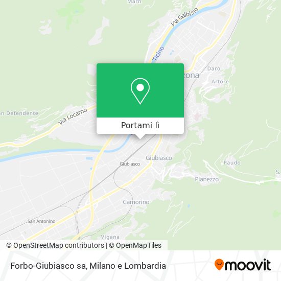 Mappa Forbo-Giubiasco sa