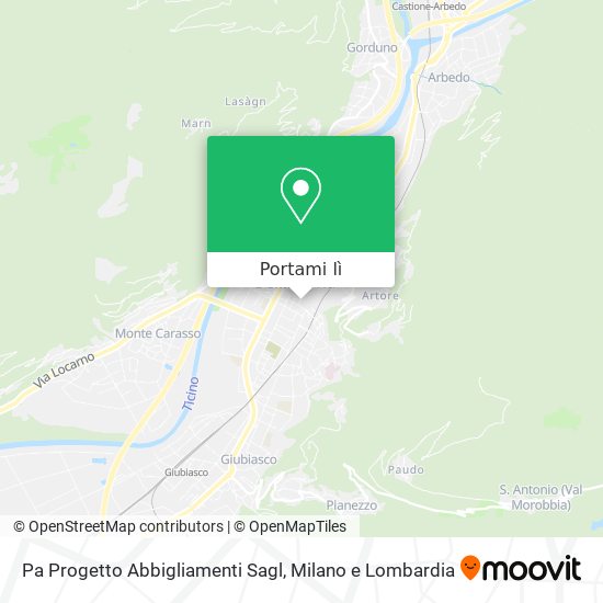 Mappa Pa Progetto Abbigliamenti Sagl